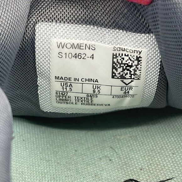 Saucony Triumph ISO Series Sneakers Running Shoes Gray Teal Womens Size 11.5 - Picture 11 of 11